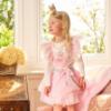 Picture of Caramelo Kids Girls Winter Royal Magic Top & Skirt Set X 2 - Ivory Pink Silver