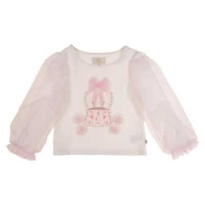 Picture of Caramelo Kids Girls Winter Snow Globe Skirt Set X 2 - Ivory Pink