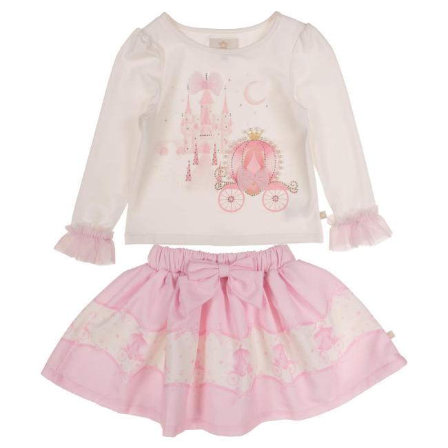 Picture of Caramelo Kids Girls Winter Make Believe Skirt Set X 2 - Ivory Pink