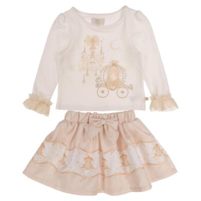 Picture of Caramelo Kids Girls Winter Make Believe Skirt Set X 2 - Ivory Mink