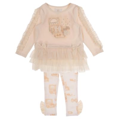Picture of Caramelo Kids Girls Winter Jewellery Box Tunic & Legging Set X 2 - Mink