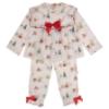 Picture of Caramelo Kids Girls Winter AOP Christmas Pyjamas Set X 2 - Ivory Red