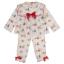 Picture of Caramelo Kids Girls Winter AOP Christmas Pyjamas Set X 2 - Ivory Red