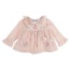 Picture of Beau KiD Baby Girls Embroidered Teddy Stripe Pyjamas Set X 2 -  Pink Ivory