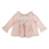 Picture of Beau KiD Baby Girls Embroidered Teddy Stripe Pyjamas Set X 2 -  Pink Ivory