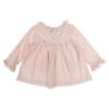 Picture of Beau KiD Girls Embroidered Teddy Stripe Pyjamas Set X 2 - Pink Ivory