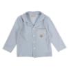 Picture of Beau KiD Boys Embroidered Teddy Check Pyjamas Set X 2 - Blue White