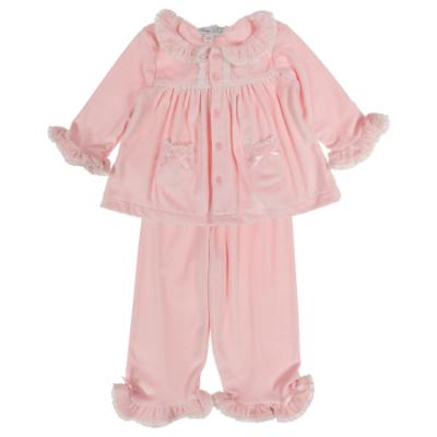 Picture of Beau KiD Girls Embroidered Fairytale Pyjamas Set X 2 - Pink Ivory