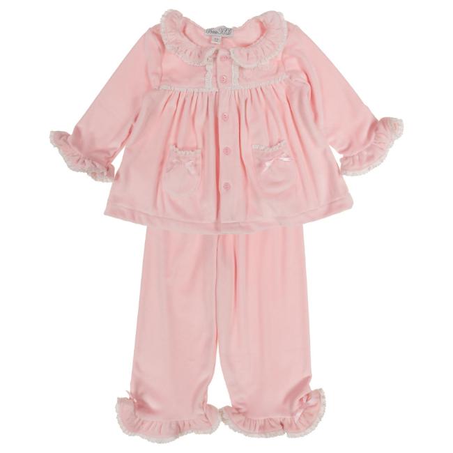 Picture of Beau KiD Girls Embroidered Fairytale Pyjamas Set X 2 - Pink Ivory
