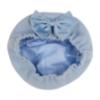 Picture of Beau KiD Girls Traditional Coat & Hat Set With Large Bow X 2 - Sky Blue
