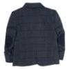Picture of Beau KiD Boys Traditional Three Piece Check Suit - Navy Blue