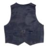 Picture of Beau KiD Boys Traditional Three Piece Check Suit - Navy Blue