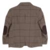 Picture of Beau KiD Boys Traditional Three Piece Check Suit - Dark Beige Green
