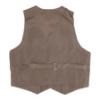 Picture of Beau KiD Boys Traditional Three Piece Check Suit - Dark Beige Green