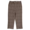 Picture of Beau KiD Boys Traditional Three Piece Check Suit - Dark Beige Green