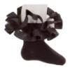 Picture of Beau KiD Girls Ruffle Ribbon & Tulle Ankle Socks - Black