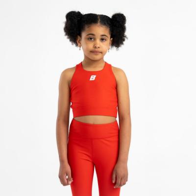 Picture of Bonini by A* Dee Aspire Crop Sports Top - Vibrant Red