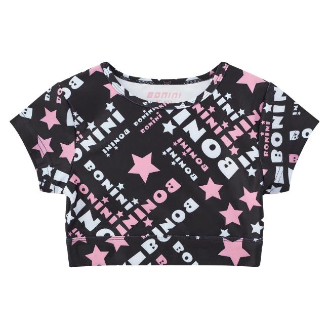 Picture of Bonini by A* Dee Dream Logo Sports Top - Black