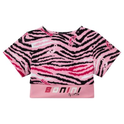 Picture of PRE ORDER Bonini by A* Dee Energy Printed Sports Top - Peony Pink