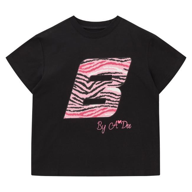 Picture of Bonini by A* Dee Dynamic Oversized Logo T-shirt - Black
