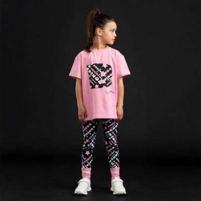 Picture of PRE ORDER Bonini by A* Dee Dynamic Oversized Logo T-shirt - Peony Pink