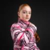 Picture of Bonini by A* Dee Dazzle Printed Jacket - Peony Pink