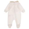 Picture of Bimbalo Baby Girls Velour Sleepsuit & Matching Blanket Set X 2 - Ivory Gold