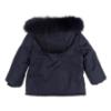 Picture of Bimbalo Baby Boys Hooded Jacket With Detachable Trim - Navy