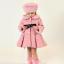 Picture of Beau KiD Girls Faux Fur Collar Coat & Hat Set X 2 - Rosa Pink
