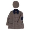 Picture of Beau KiD Boys Traditional Country Coat & Cap Set X 2 - Navy Blue