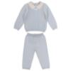 Picture of Beau KiD Baby Boys Knitted Sweater & Trousers Set X 2 -  Blue Ivory