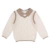 Picture of Beau KiD Baby Boys Knitted Sweater & Trousers Set X 2 -  Camel Ivory
