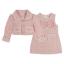Picture of Beau KiD Girls Tweed Dress & Jacket Set  X 2 - Pink White Gold