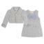 Picture of Beau KiD Girls Tweed Dress & Jacket Set  X 2 - Blue White Gold