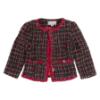 Picture of Beau KiD Girls Tweed Dress & Jacket Set  X 2 - Black Red Silver