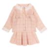 Picture of Beau KiD Girls Knitted Cardigan & Pleated Skirt Set X 2 - Pink Gold