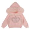 Picture of Beau KiD Girls Knitted Leisure Set With Diamante Crown Set X 2 - Pink