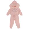 Picture of Beau KiD Girls Knitted Leisure Set With Diamante Crown Set X 2 - Pink