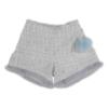 Picture of Beau KiD Girls Fur Trimmed Tweed Shorts Beret & Jacket Set  X 2 - Blue White