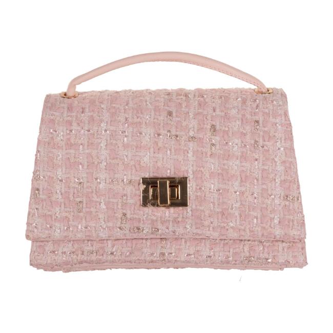 Picture of Beau KiD Girls Tweed Cross Body Bag - Pink