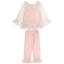Picture of Beau KiD Girls Ruffle Pyjamas With Lace - Pink Ivory