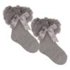 Picture of Beau KiD Girls TuTu Tulle Ruffle Ankle Socks With Satin Bow - Grey