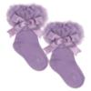 Picture of Beau KiD Girls TuTu Tulle Ruffle Ankle Socks With Satin Bow - Lavender