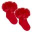 Picture of Beau KiD Girls TuTu Tulle Ruffle Ankle Socks With Satin Bow - Red