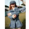 Picture of Abel & Lula Girls Tweed Jacket & Skirt Set X 2 - Sky Blue