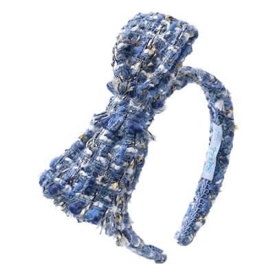 Picture of Abel & Lula Girls Tweed Headband - Sky Blue