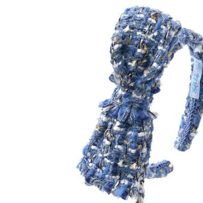 Picture of Abel & Lula Girls Tweed Headband - Sky Blue
