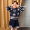 Picture of Abel & Lula Girls Knitted Sweater & Skirt Set X 2 - Navy Blue