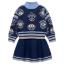 Picture of Abel & Lula Girls Knitted Sweater & Skirt Set X 2 - Navy Blue