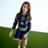 Picture of Abel & Lula Girls Knitted Sweater & Skirt Set X 2 - Navy Blue